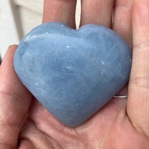 Sale! Beautiful 2” angelite heart palmstone
